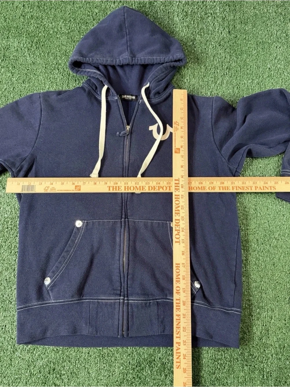 True Religion Hoodie Full zip Jacket  Size M Music World Tour Buddha Jeans